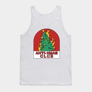 Anti Christmas Club Anti Xmas I Hate Christmas Tank Top